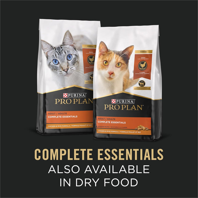 purina pro plan gravy high protein wet cat food 24 pack 3 oz cans complete essentials variety