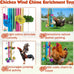 winnerwhy chicken coop multicolor chicken wind chime enrichment toy for parrot parakeet budgerigar lovebird birds