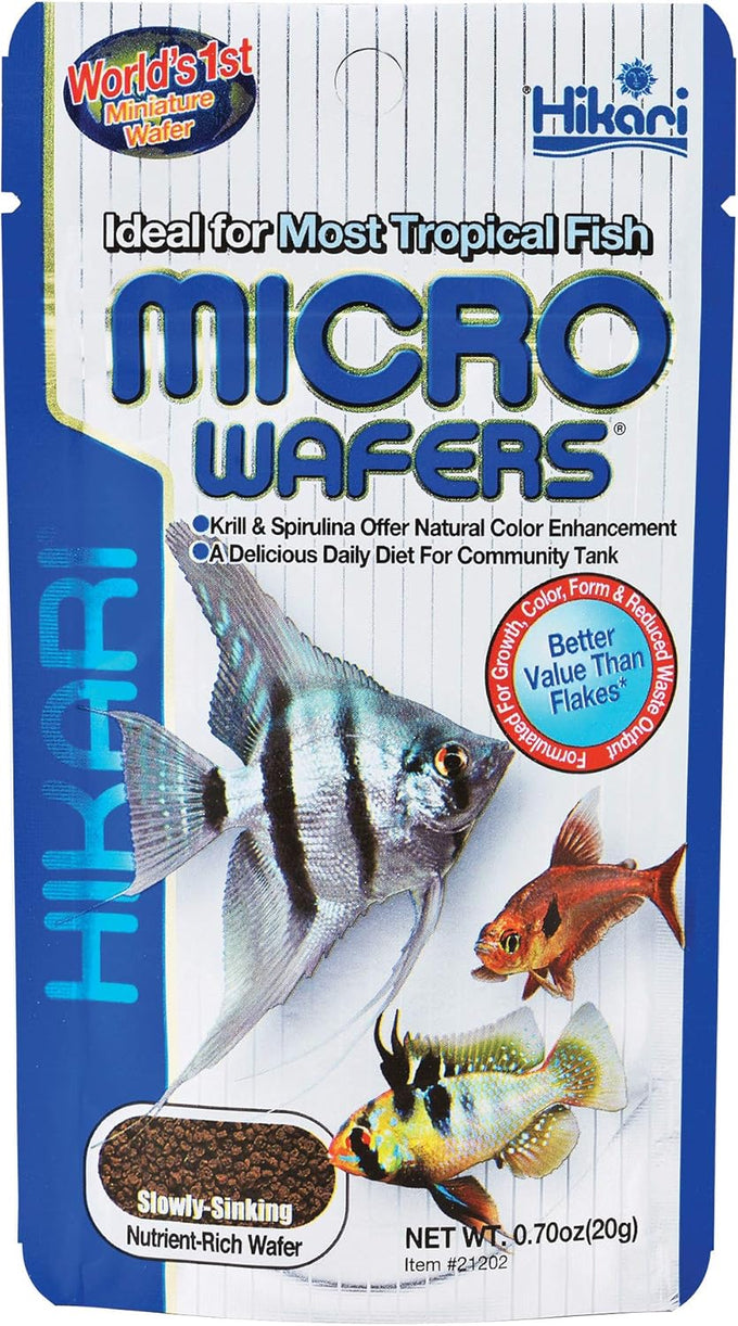 Hikari Micro Wafers for Tetras and Catfish, 0.70-Ounce, Fish Food with Spirulina and Astaxanthin