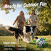 QDAN 6 Inch Dog Soccer Ball with Straps, Durable Balls for Small to Medium Pet, Puppy Outdoor Toy