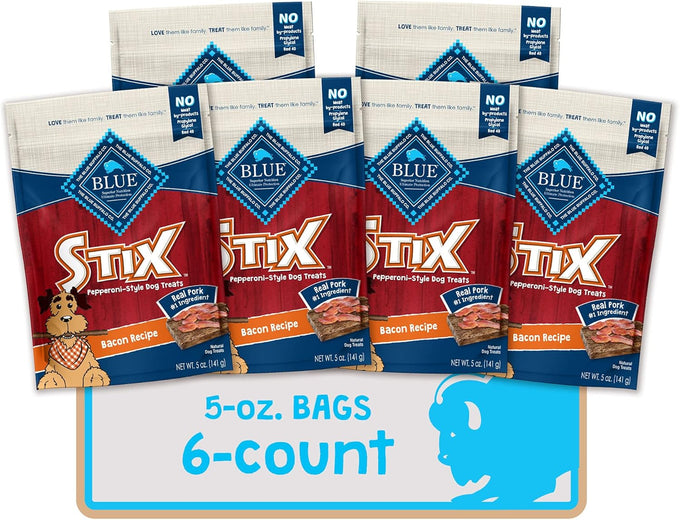 Blue Buffalo Stix Beef Recipe Dog Treats, Pepperoni-Style, Natural Ingredients, 13-Ounce Bag