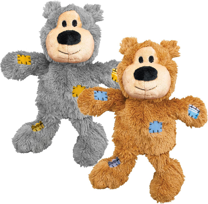 KONG Wild Knots Bear Assorted Colors Small Medium Dogs XS SM ML XL