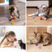 6-pack retro shaw cat toys balls with yarn bell for indoor kittens and cats, safe and interactive play