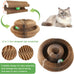 Goosheep kitty curls cat toys 1 pack, magic organ cat scratching post, cardboard cat scratcher pad ball scratcher board for indoor cats