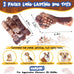 Fuufome 2 pack indestructible tough nylon dog toys for large breed with milk flavor