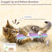 Retro shaw 8 inches refillable catnip toys, 3 pack, cat toys pillows with crinkle sound for indoor cats
