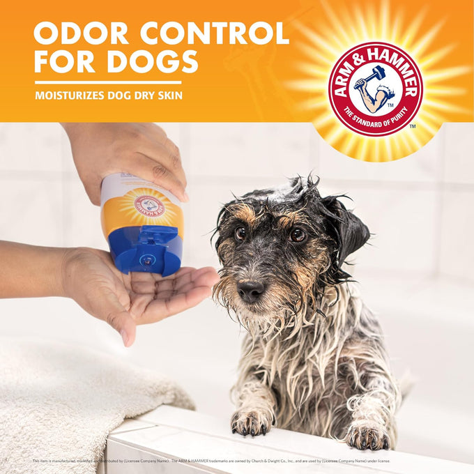 Arm & Hammer Deodorizing Dog Shampoo with Baking Soda, Tearless Moisturizing Formula, Fresh Kiwi Blossom Scent, 20 Fl Oz