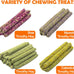 Sofier Timothy Hay Sticks 32PCS Natural Handmade Treats for Rabbit Guinea Pig Hamster Chinchilla Toy Set