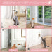 maiguangta interactive bird simulation cat toy set with detachable feathers and suction cups, 6 pcs cat wand toys