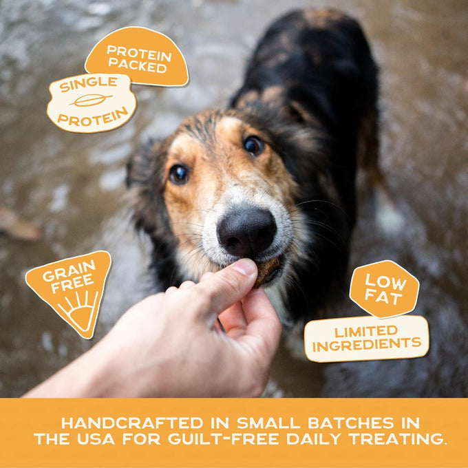 Smart Cookie All Natural Dog Treats - Rabbit & Pumpkin - Training Treats for Dogs & Puppies with Allergies