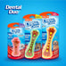 Hartz Chew n Clean Dental Duo Dog Treat Toy, Medium, 3 Pack, Color Varies, 3 Piece