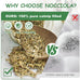 Nocciola 3 pack catnip toys for cats, funny cat toys with 100% pure organic catnip, safe kitten teething chew and kicker toys