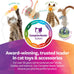 SmartyKat rainbow turquoise fuzzy friends plush catnip ball cat toys for 2 cats