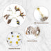 cat insect feather toys 6 pieces natural replacement refills interactive teaser attachments with bell
