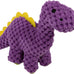 goDog Checkers Fat Rooster Durable Plush Soft Chew Resistant Dog Toy, Brown, Large