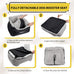 BurgeonNest dog car seat for small dogs, under 25 lbs, black, soft pet car travel home bed with storage