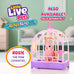 little live pets indie talking bird toy, 20+ sounds, realistic pet play, kids toy playset, ages 5-7, colorful cage