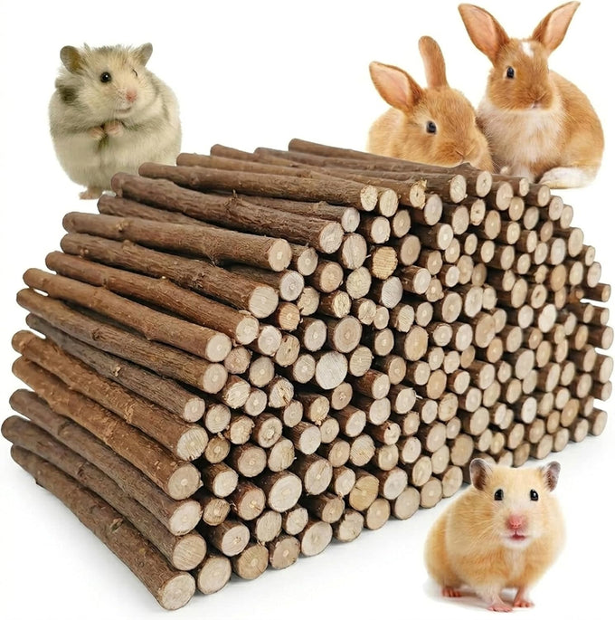 jorewood 33pcs rabbit chew sticks natural timothy grass molar teeth stick guinea pig toys