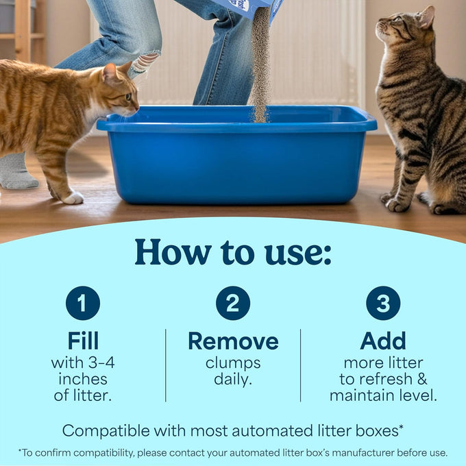 Fresh Step Advanced Multi Cat Clumping Litter with Febreze, 17.5 lb, Heavy Duty, Low-Dust, Odor-Block Formula