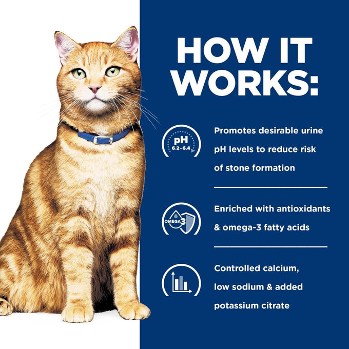 Hill's Prescription Diet c/d Multicare Urinary Care Dry Cat Food, Chicken, 4 lb. Bag