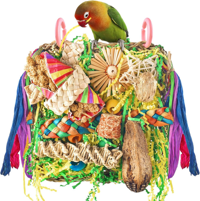 Erkoon bird cockatiel foraging toys for hang lovebrid parakeets conures bird toys