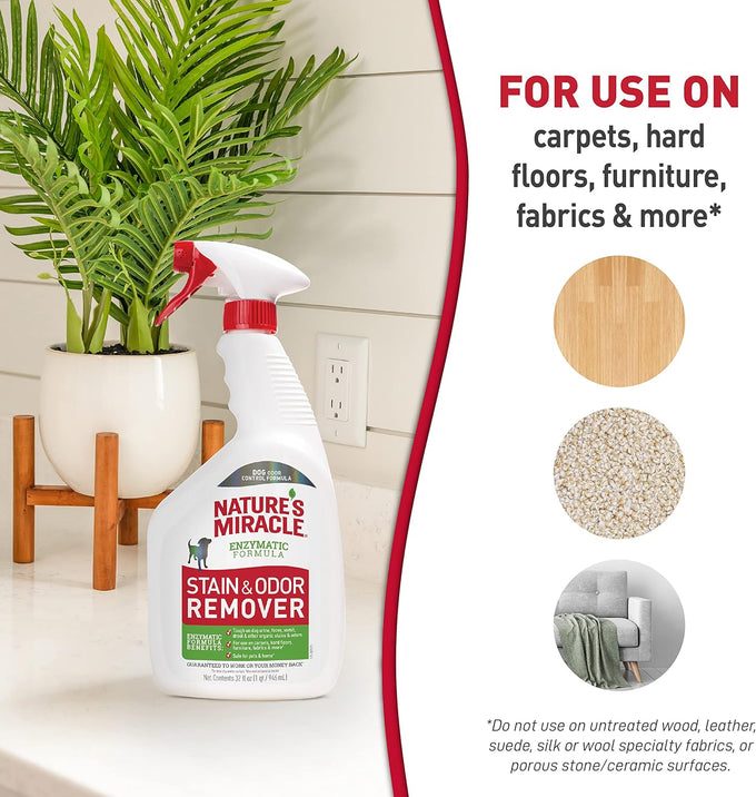 Nature's Miracle 32 Ounces Everyday Mess Enzymatic Odor Control Formula for Dog Stain and Odor Removal