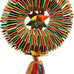 Planet Pleasures bird tire toy, medium, 5.5" wide x 9.5" long, natural palm leaf