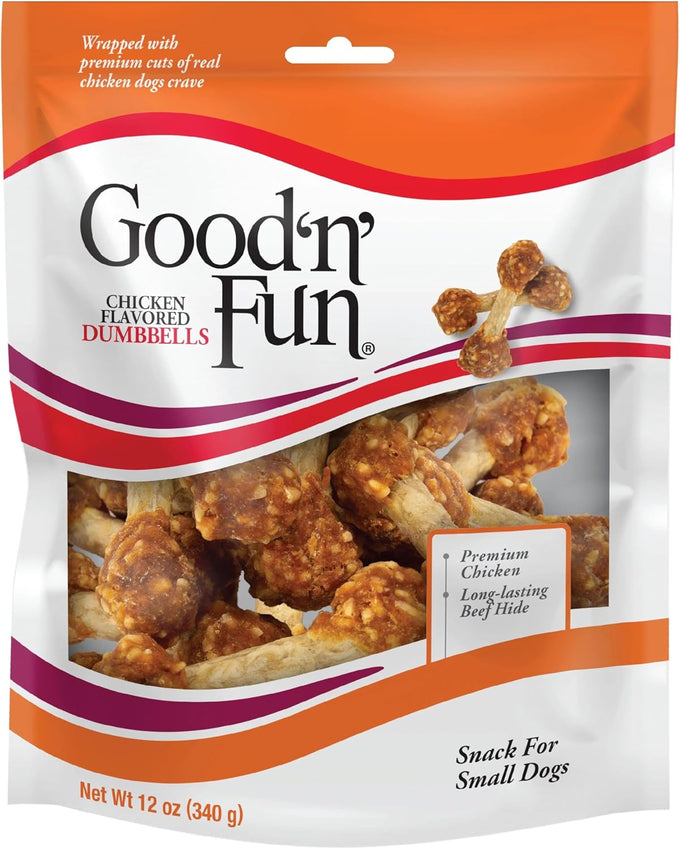 Good 'n' Fun, Triple Flavor Double Pops with Chicken Dog Snacks, Gourmet, Long-Lasting, 5.5 Ounces