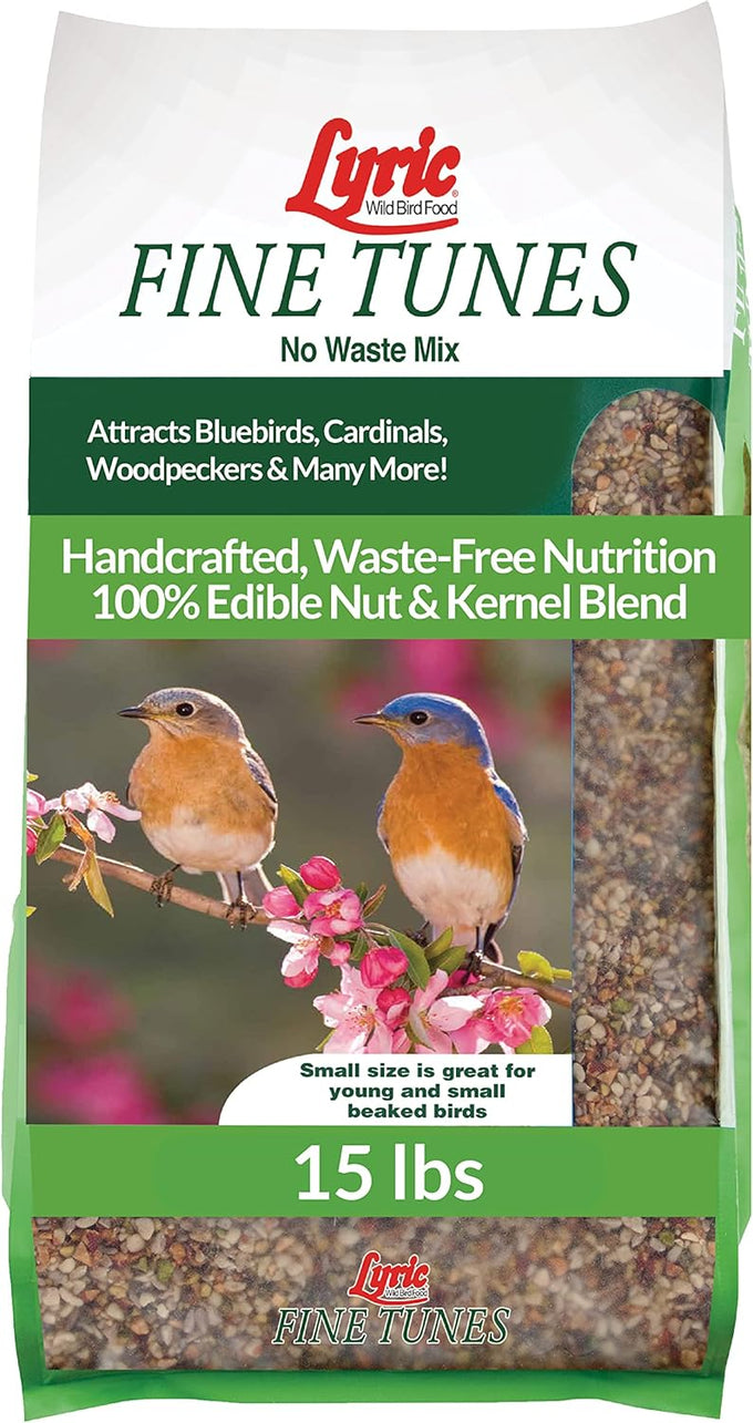 Lyric Fine Tunes Wild Bird Seed Mix for Outside Feeders - 5 lb Bag - Attracts Bluebirds, Finches, Chickadees & More