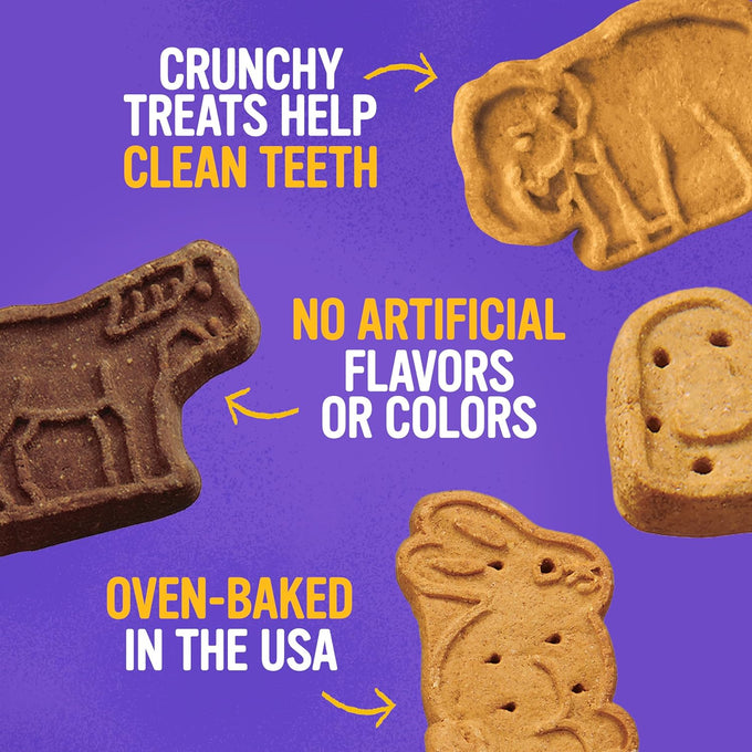 blue dog bakery assorted flavors natural dog treats 18oz box more crunch low fat non-gmo made in usa