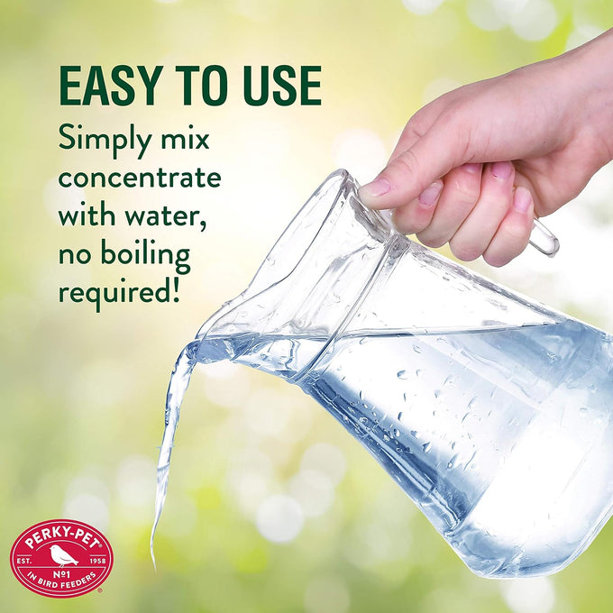 Perky-Pet Hummingbird Nectar Concentrate, 32 oz, Makes 96 fl oz of Nectar, 238cl, 3:1 or 4:1 Mixing Ratio