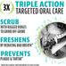 Dinovite Triple Action Dental Chews for Small Breeds, Clinically Proven to Prevent Plaque & Tartar, Fresh Mint Flavor, 30 Count, Made in USA