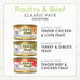 Fancy Feast grain-free wet cat food variety pack, 30 3 oz. cans, poultry and beef feast classic pate collection