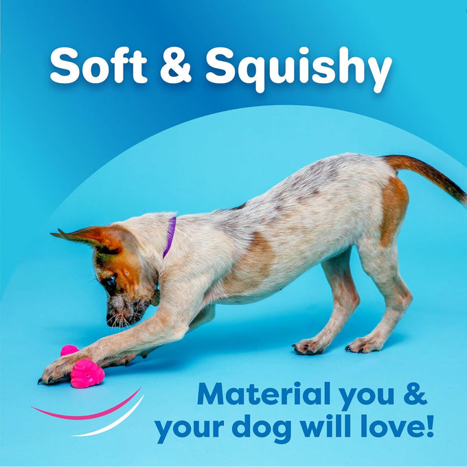 Hartz DuraPlay 3 Pack Latex Dog Toy for Medium Breeds, Bacon Scented, 20-50 Pounds