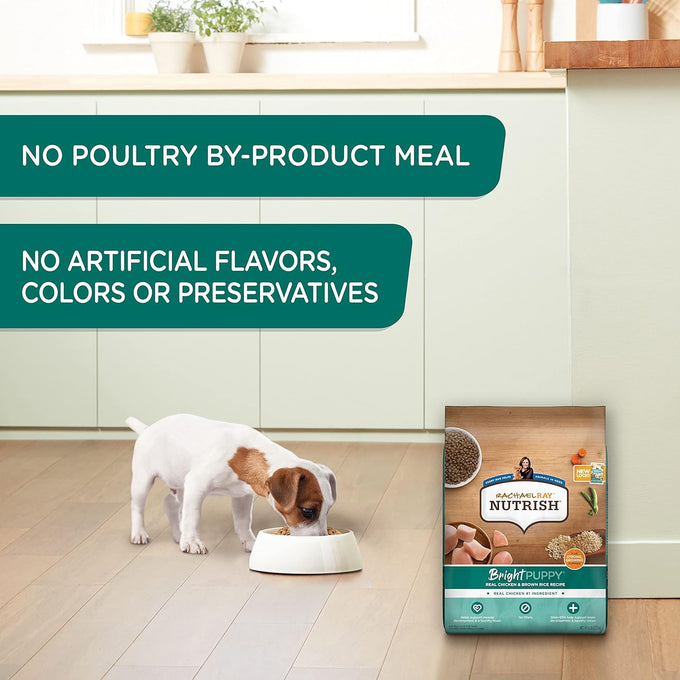 Nutrish Bright Puppy Premium Dry Dog Food, Chicken & Brown Rice