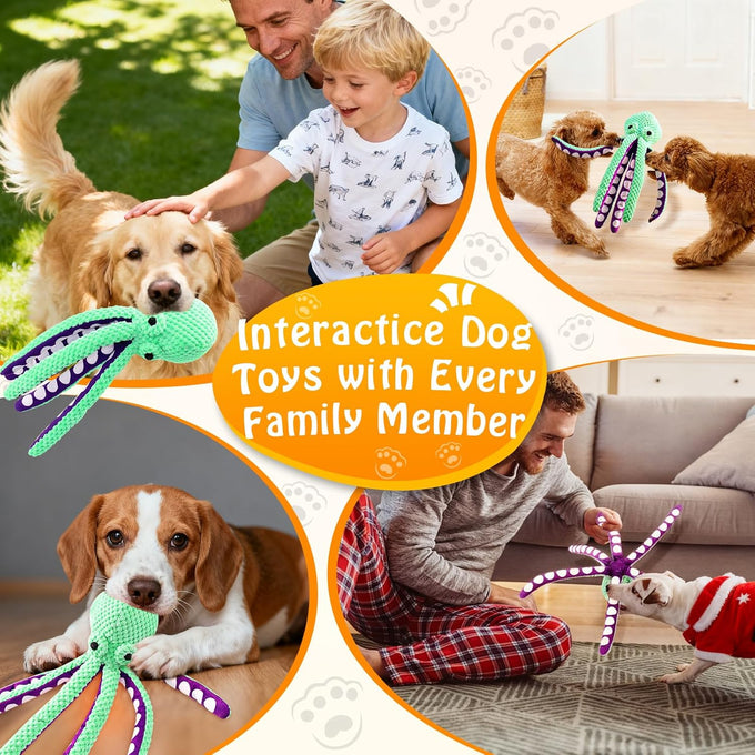 fuufome large squeaky plush dog toys for small medium and large dogs companionship training gift
