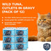 Pure Cravings 100% Mercury-Tested Grain-Free Wet Cat Food Canned Tuna Cutlets in Gravy, Pack of 12