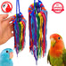 Bonka Bird Toys 51214 Small Aglet Heaven Cotton Shoelace Toy for Parakeets Cockatiels Quakers Pionus Bird Enrichment