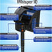 Tetra Whisper IQ 20 Gallon Power Filter 130 GPH with Stay Clean Technology