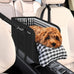 SlowTon Portable Dogs Armrest Booster Seat for Small Dog Anti-Collapse Pet Car Seat with Soft Cushion Safety Belt Black
