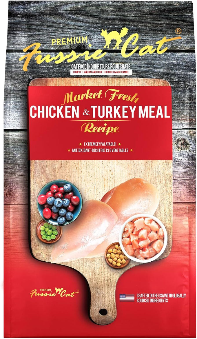 Fussie Cat Market Fresh Duck Recipe Dry Cat Food 10lb Bag 100% Grain-Free