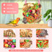 katumo bird toys parakeet grass mat foraging toy parrot shredding hanging for cockatiel lovebird parakeet budgie