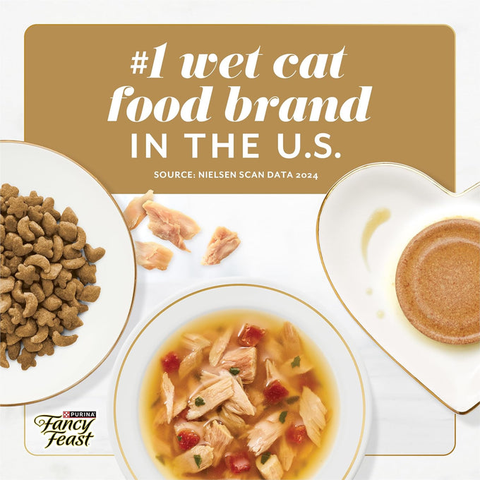 Fancy Feast Gems pate cat food mousse and savory gravy wet cat food variety pack, pack of 12, 4 oz boxes