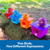 Learning Resources Peek-a-Bird Learning Buddies, 15 pieces, 18 months+ toddler activities, preschool toys, educational color teaching for kids