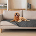 Gogobunny 3x stronger dark grey/light grey reversible waterproof pet blanket, 30x70 inch