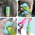 Eliamo 2-Pack Dog Poop Bag Dispenser with LED Flashlight and Carabiner Clip, Blue, Leash Holder for Night Walking