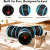Tempcore 3-way collapsible cat tunnel for indoor cats, kittens, and small pets with peek hole and ball toy