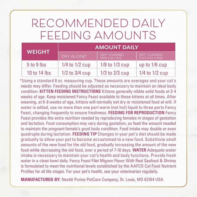Fancy Feast Purina Filet Mignon Flavor dry cat food with real seafood & shrimp, 100% complete nutrition, 7 pounds (Pack of 1)