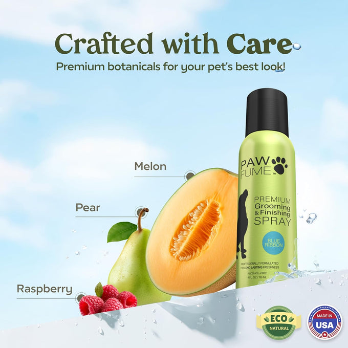 blue ribbon dog perfume spray, 1-pack, probiotic, alcohol-free, detangling & moisturizing