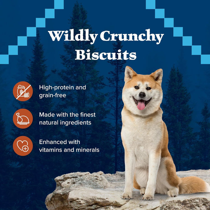 Blue Buffalo Wilderness Grain-Free High-Protein Dog Treats, Turkey Recipe, 36-oz Box